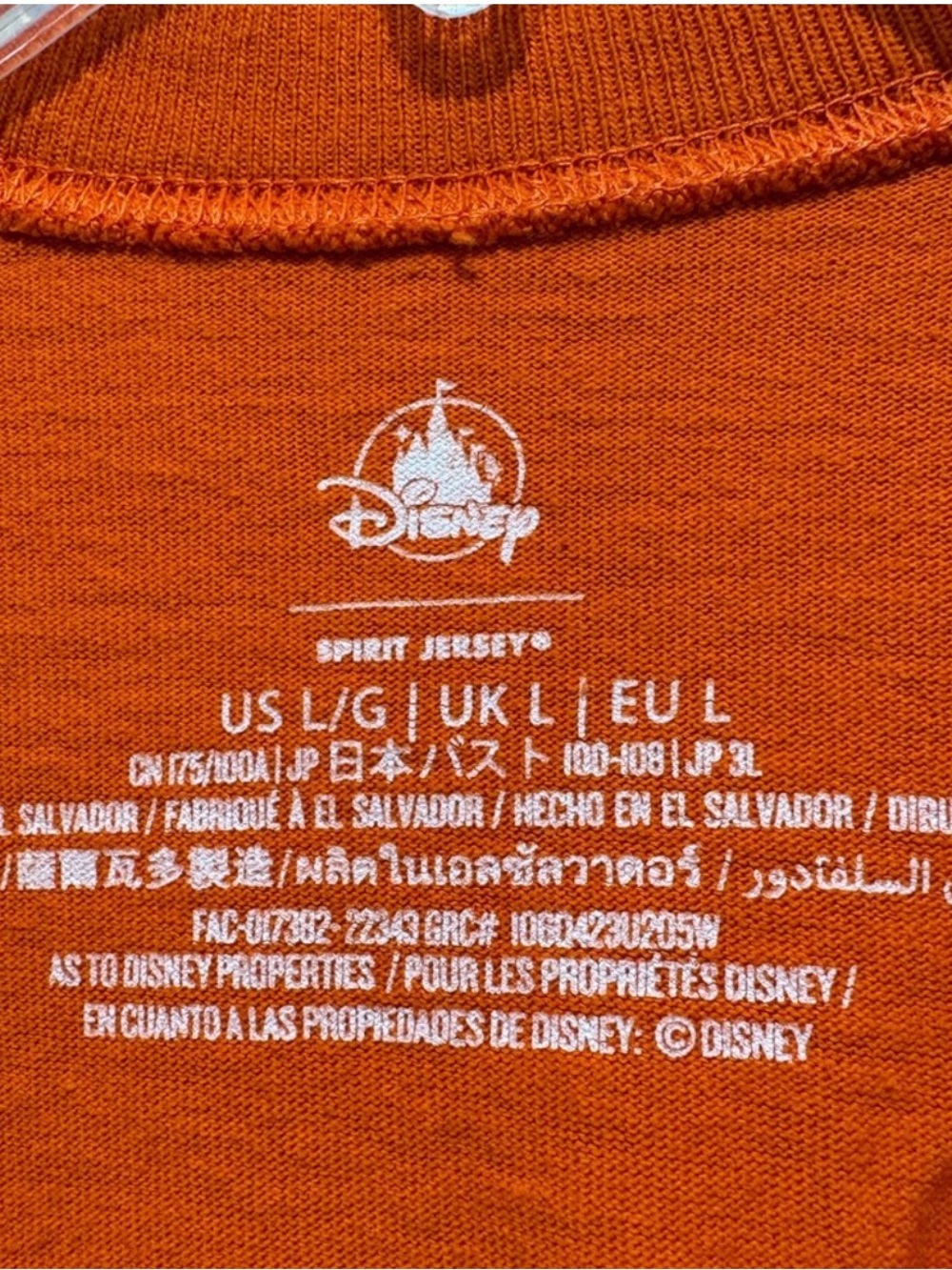Disneyworld Halloween Orange Long Sleeve Crew Mickey Pumpkin Print Size L - Picture 2 of 9